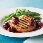 Pork Chops with Raspberry Sauce