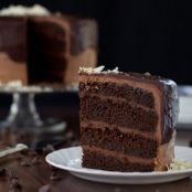 THE FIVE CHOCOLATES CHOCOLATE CAKE