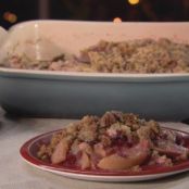 Snappy Pear and Cranberry Crumble