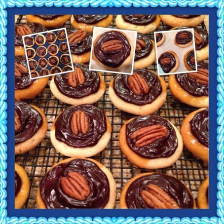 Caramel-Fudge Turtle Cookies