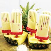 Vegan Piña Colada Popsicles 