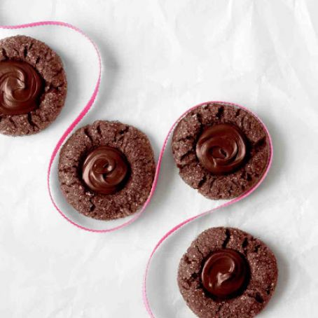 Chocolate-Peppermint Thumbprints