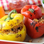 Quinoa and Black Bean Stuffed Peppers