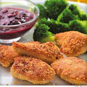 Cornmeal-Crusted Chicken Nuggets With Blackberry Mustard