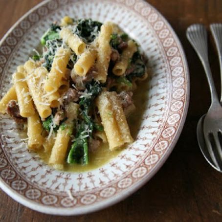 Lidia's Ziti with Broccoli Rabe & Sausage