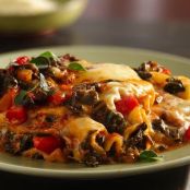 Slow Cooker Red Pepper-Spinach Lasagna