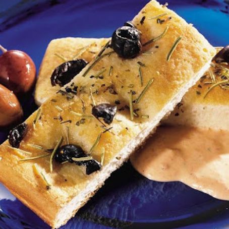 Grilled Olive Focaccia