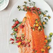 Slow-Roasted Salmon with Cherry Tomatoes and Couscous