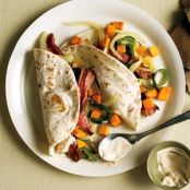 Steak Fajitas With Sweet Potato and Poblano