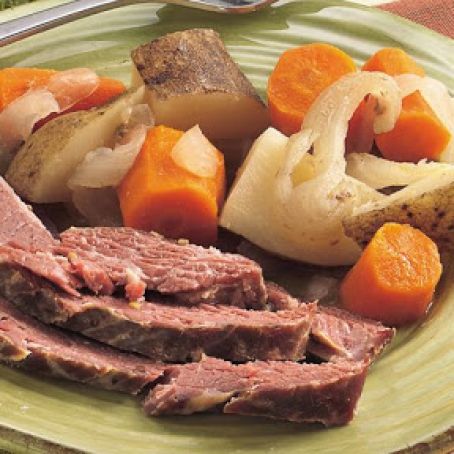 Slow-Cooked Corned Beef Dinner