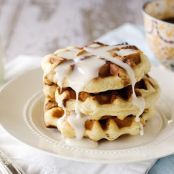 Cinnamon Roll Waffles