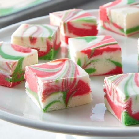 3-Ingredient Christmas Swirl Fudge