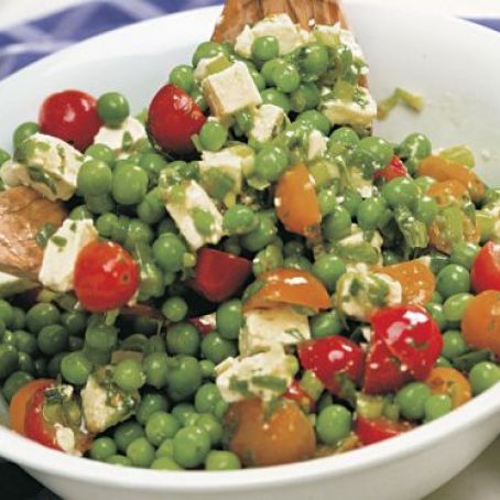 Peas, Feta and Tomato Salad