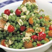 Peas, Feta and Tomato Salad