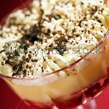 sweet sugar whipped milk with custard bottom