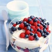 Red, White, and Blueberry Trifle