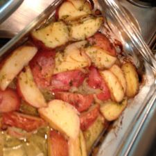 Parmesan Roasted Potatoes (with lemon butter)