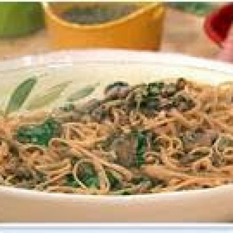 Creamy Mushroom and Herb Sauce with Whole Grain Pasta
