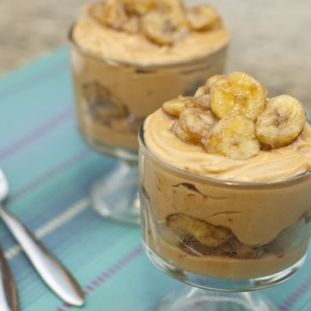 Peanut Butter and Banana Parfaits