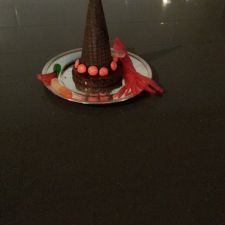 Halloween Witch Hat and Broom