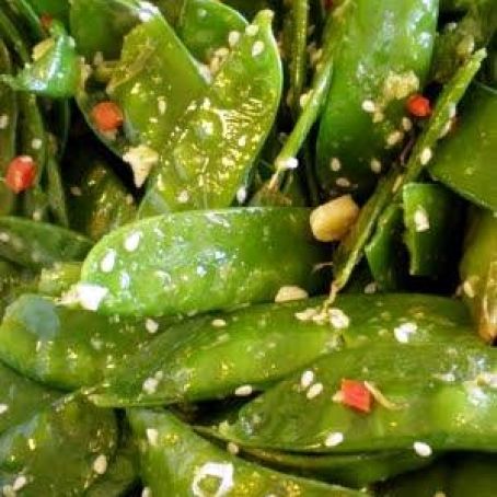 Snow Peas with Ginger