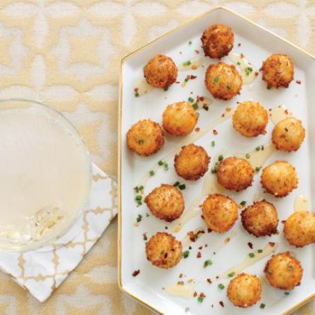 Goat Cheese Poppers with Honey