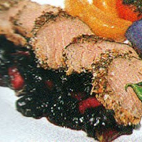 Pork Tenderloin with Blueberry Sauce