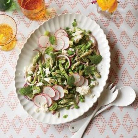 Spring Pea Salad with Creamy Curry Dressing