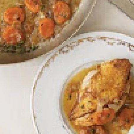 Chicken Breasts with Apricot-Onion Pan Sauce