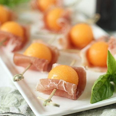 Prosciutto and Cantaloupe Bites