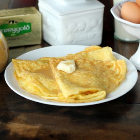 Keto Crepes with Keto Syrup, no sugar, low carb