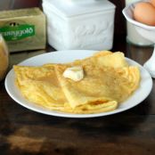 Keto Crepes with Keto Syrup, no sugar, low carb