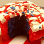 Red, White and Blue Velvet Cupcakes
