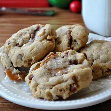 SEA SALT & PEANUT BUTTER TURTLE COOKIES