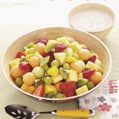 Hawaiian Fruit Salad with Banana Dressing Recipe