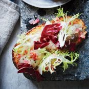 Citrus-Pickled Oysters on Toast