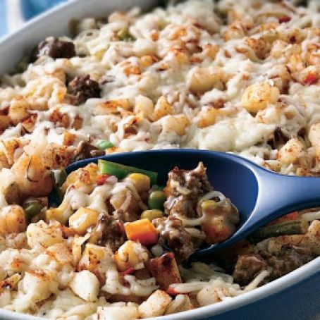 Layered Beef and Potato Casserole