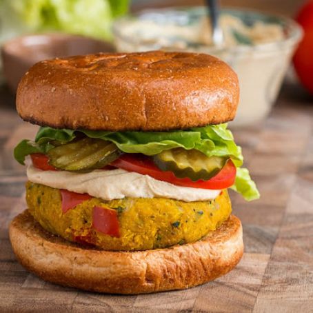 Cauliflower & Chickpea Burgers