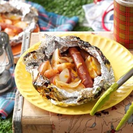 BBQ Hot Dog & Potato Packs Recipe
