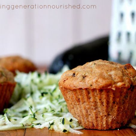 Cinnamon Raisin Zucchini Muffins: Gluten, Egg, Nut, Dairy, & Refined Sugar Free