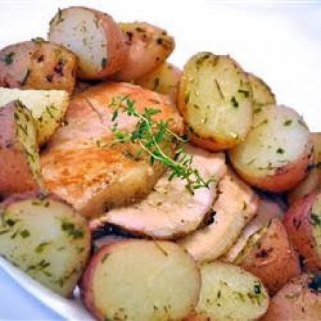 Herb Roasted Pork Loin and Potatoes