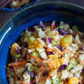 Asian Slaw with Red Chili “Peanut” Dressing