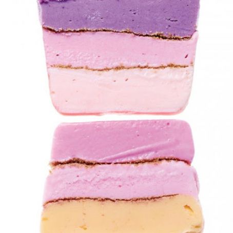 Striped Frozen-Yogurt Terrine