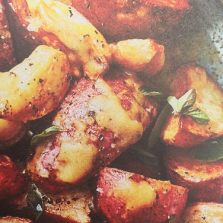 Crispy New Potatoes with Oregano & Garlic