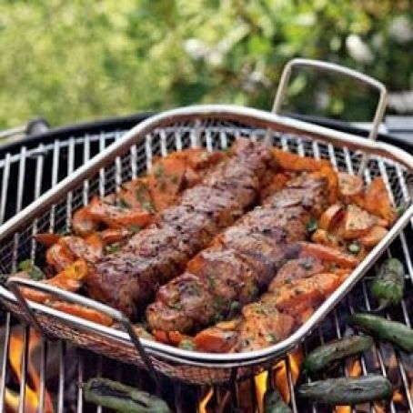 Jalapeno-Peach pork tenderloins