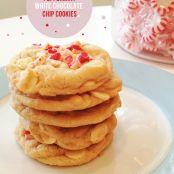 peppermint white chocolate chip cookies