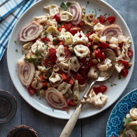Muffaletta Tortellini Salad