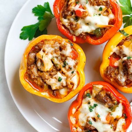 Cheese Steak Stuffed Peppers – Keto Low-Carb