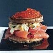 CAVIAR & SALMON BLINI TORTES