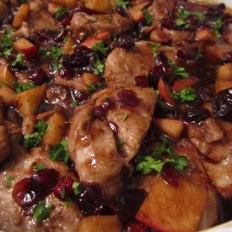 Pork Tenderloin with Dijon Cranberry Sauce